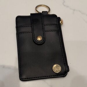 Black Card Holder with Gold Accents